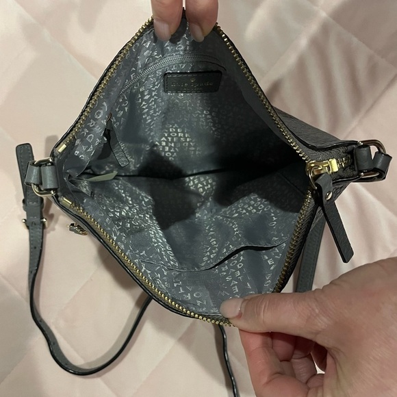 Kate Spade Laurel Way Rima Crossbody Bag – Pebbled Leather – Grey - Picture 4 of 7